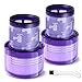 Filter Replacement for Dyson V11 V15 V15s SV14, 2 Pack Filter & 1 Clean Brush Compatible with Dyson V11 Torque Drive V11 Animal V11 Complete V11 Extra V15 Detect V15s Detect Submarine, Part 970013-02