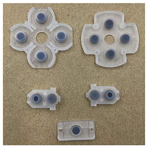 Kit Borracha Condutiva Botões Direcional Controle Ps4 JDM-030