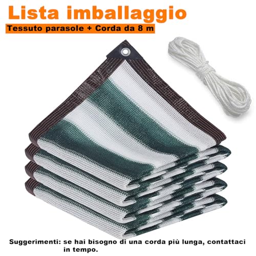 Toile d'ombrage anti-UV 90% et bâche robuste indéchirable 4x5m