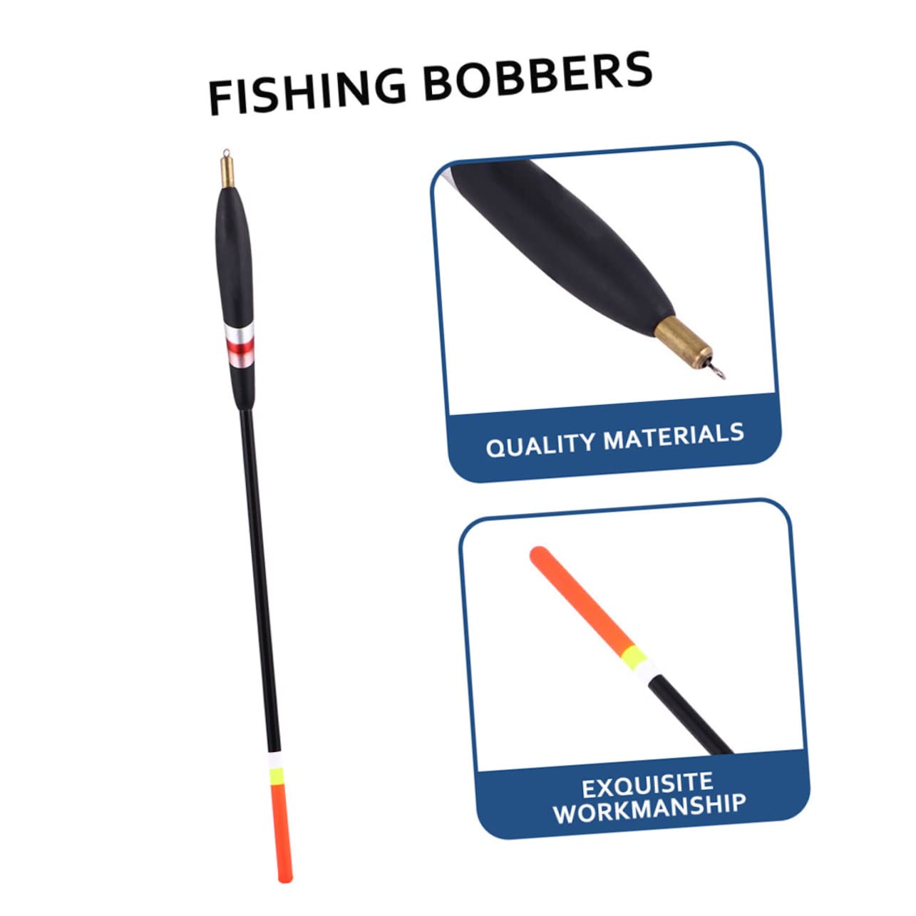 BESPORTBLE 12 Pièces Flotteurs de Pêche en Bois pour Carpe Design Unique, Adaptés la Pêche Marine et Lacustre, Flottabilité Élevée et Longue Portée