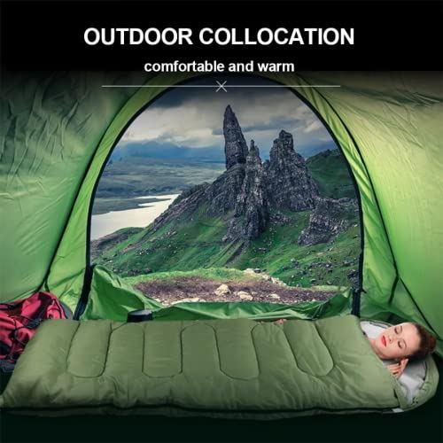 Bolsas de Dormir para Camping para Adultos - Bolsa de Dormir Compacta para Senderismo, Mochilero, Clima Frío y Cálido - Ligera y Plegable para Viajes en Verano e Invierno - Para Niños y Adultos, 1 y Doble 2 Personas miniatura 3