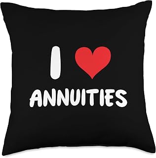 I Love Annuities - Heart - Annuity Insurance Investment Sale Throw Pillow