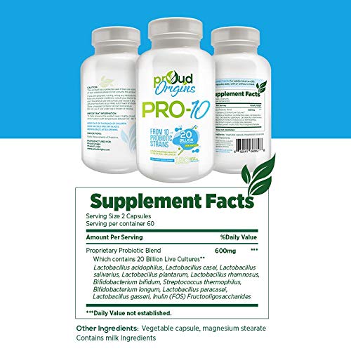 Proud Origins Pro-10, probiotico 20 billion