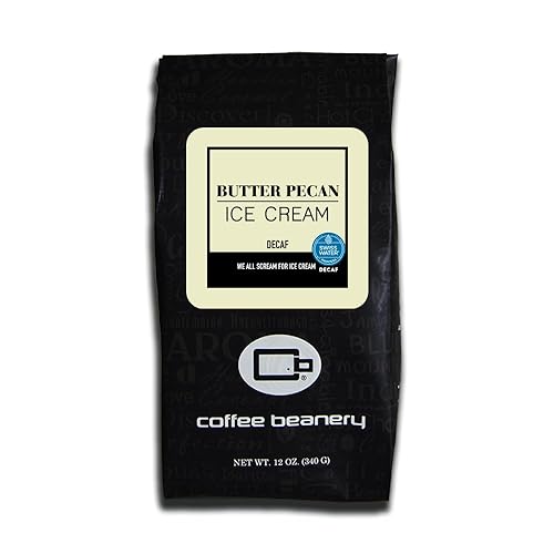 Vista 97 de Coffee Beanery Café con sabor a caramelo y vainilla con sabor a café descafeinado SWP, 1-1.75 onzas, muestra de café de tamaño Try Me, tostado