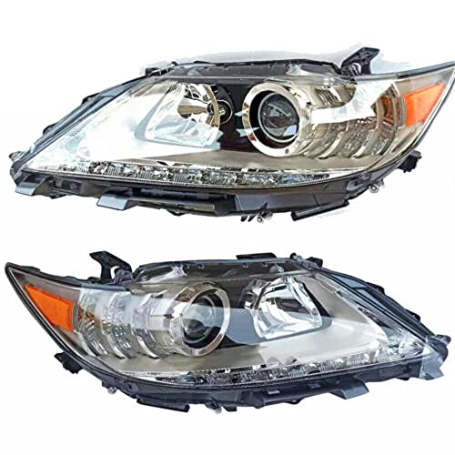LYNICESHOP Front Headlight, Clear Headlight for Lexus ES300h ES350 2013-2015 HID Xenon Headlights, Assembly Replacement Factory Headlamp (Driver + Passenger Side)