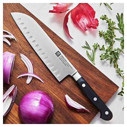Zwilling  J.A. Henckels Professional S, Chinese Chef Knife, Santoku Knife 7 Inch,Stainless Steel, Black