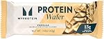 Myprotein Crispy Wafers, 15g Snacks à haute teneur en protéines, boîte de 10 Boîtes de Wafers, lait & Isolation des protéines de lactosérum, lumière & Croustillant (Vanilla)