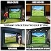 Neoaider Golf Simulator Enclosure 10 x 8 ft, All-in-One Set with Steel Frames, Premium HD Impact Screen, Blackout Curtains, Side Nets & Sandbags, Golf Simulator Enclosure Kit for Home Garage Studio