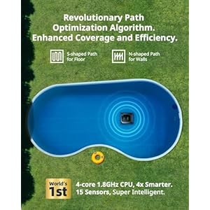 Beatbot AquaSense Cordless Robotic Pool Vacuum Cleaner - Intelligent Path Opimization, Cleans Floor, Walls, and Waterline - Suitable for Above & In-Ground Pools up to 2,260 sq.ft, Light Gray Beatbot AquaSense Cordless Robotic Pool Vacuum Cleaner Intelligent Path Opimization Cleans Floor Walls and Waterline Suitable for Above In Ground Pools up to 2260 sqft Light Gray