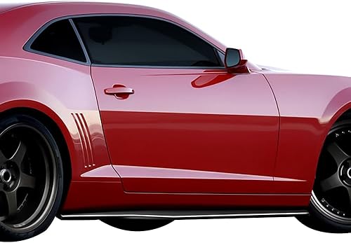 Miniatura 2 de Carenados laterales para Chevy Camaro 2010 - 2015, Ikon Style, negro pp, deflector de aire, difusor, borde para defensa, por Ikon Motorsports 2011,