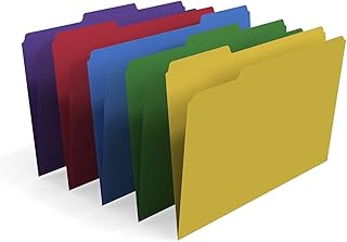 Staples File Folders, 1/3-Cut Tab, Legal Size, Assorted Colors, 100/Box (ST22945-CC)