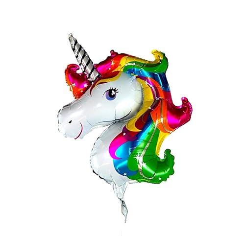 1x Folienballon Einhorn "UNICORN" (61cm) Luftballon / Heliumballon Tiere Kinder Cover