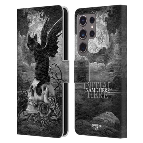 Coque en cuir Paracelsus Alchemy Gothic pour Samsung S24 Ultra avec initiales