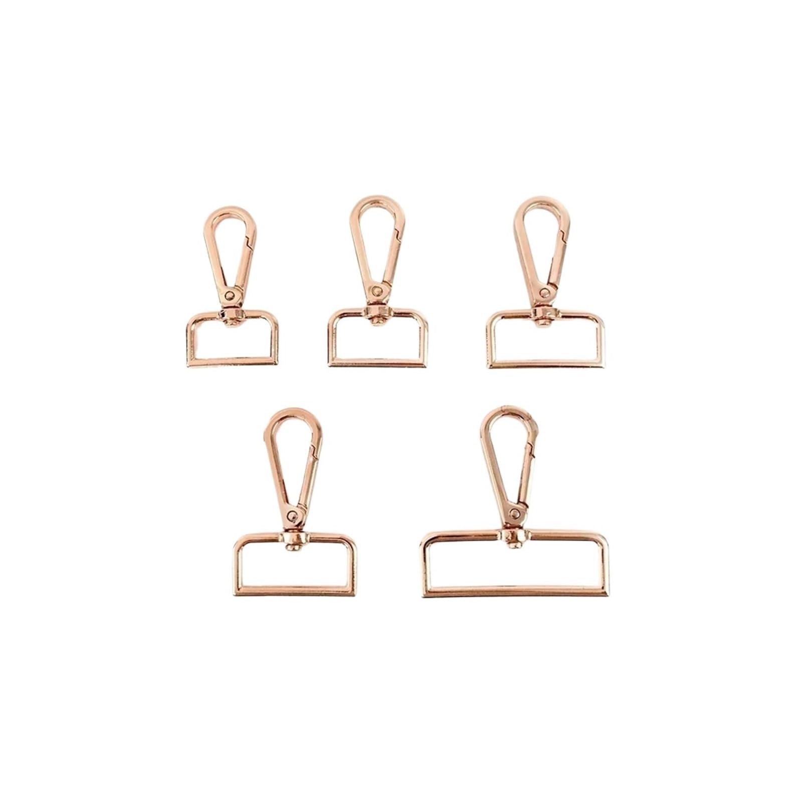 Swivel snap Hook, Metal Buckle Handbag, Swivel, Leather Craft Bag Accessories with Lobster Clasp(Rose Gold,32mm)