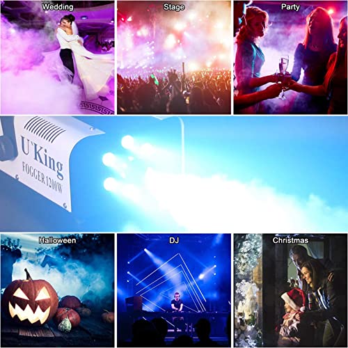 Máquina de humo LED 1500W para escenario y disco con mando 3