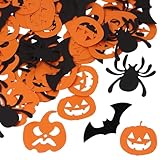 ONLYKXY 100 Stück Halloween Themed Tisch Konfetti Dekor Glitzer Streu Segen Pailletten für...