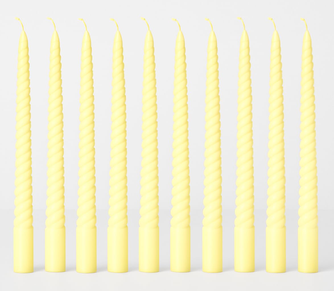 Ivory Taper Candles - Dripless & Long Burning -7
