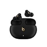 Studio Buds + | True Wireless Noise Cancelling Earbuds, Enhanced Apple & Android Compatibility, Built-in Microphone, Sweat Resistant Bluetooth Headphones, Spatial Audio - Black/Gold