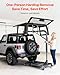 VEVOR Hard Top Remover Lift, 220 lbs, Jeep Hardtop Removal and Storage System, Quick & Easy One-Person Operation, Adjustable Height, for Jeep Wrangler YJ, TJ, JK, JL, 4XE, Ford Bronco 4 Door & 6 Gen+