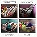 MiniOwls Toy Storage Hammock - 2 Stuffed animal Wall Hangin Organizer (White, X-Large 2-Pack)