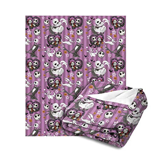 Image of Nightmare Christmas Throw Blanket 60x50 Inches Soft Plush Blanket for Couch Car Bed Christmas
