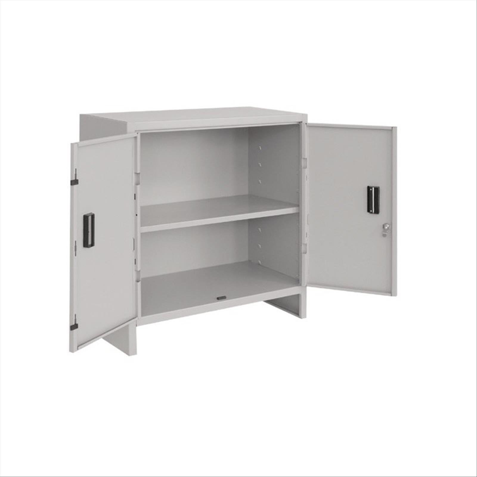 Decor Space Armoire de bureau en tôle peinte métallique avec étagères et serrure « Made in Italy » (60 x 40 x h 80 cm)