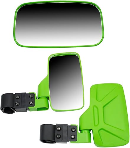 NICHE Green Breakaway Espejo retrovisor combinado para lateral x lateral Offroad UTV 1.75 pulgadas Roll Cage Bar