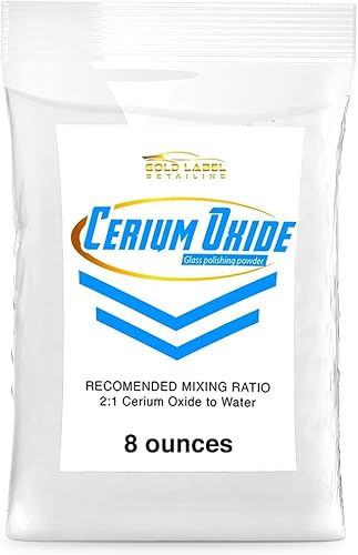 Miniatura 10 de Polvo de reparación de vidrio de óxido de cerio de grado óptico de 1 libra, reparación de ventanas de vidrio y parabrisas, grado óptico, para uso