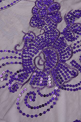 Image of BABEYOND 1920s Sequined Shawl Wraps for Women Fringed Evening Cape Wedding Bridal Shawl Scarf for Evening Dresses Party