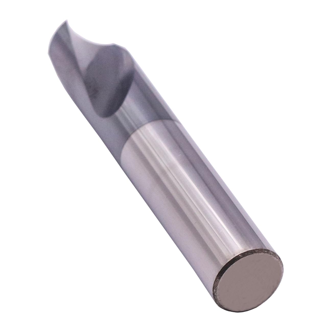 Solid Carbide Spotting Drill Set(2Pcs, 1/2" Spot Drill) - AlTiN Coated, 2 Flute, 90 Degree, 1/2" Shank Dia, 1-1/4" Flute Length, 3" Overall Length For Milling Alloy Steel, Hardened Steel, Iron, Copper