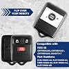 KeylessOption Key Fob Cover Case Replacement for 1998 1999 2000 2001 2002 2003 2004 2005 2006 2007 2008 2009 2010 2011 2012 2013 2014 2015 2016 Ford F150 Lincoln Mercury Remote Shell, 3-Button