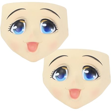 Amazon Hamilo 美少女マスク 仮装 コスプレ アニメ パーティーグッズ 2点セット コスプレ 仮装 通販