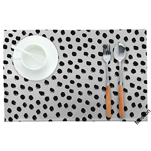Moslion Polka Dots Placemats #TOP1