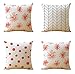 JOVEGSRVA Juego de 4 fundas de cojín, diseño de lunares de dibujos animados, para exteriores, jardín, banco, sala de estar, sofá, decoración de granja de 45 x 45 cm