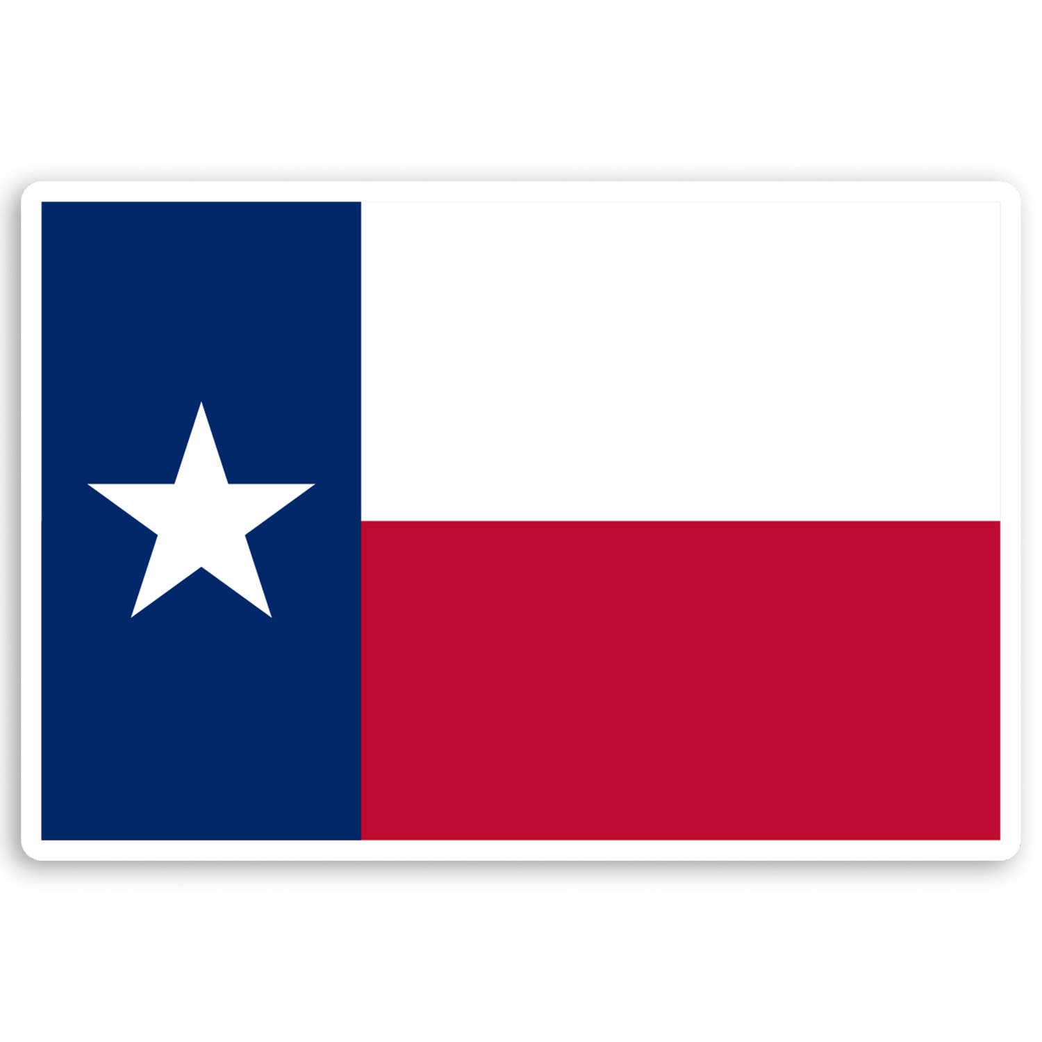 Destination Vinyl Ltd Multi 2 X 10Cm Texas Us State Flag Vinyl Stickers America Usa Luggage Sticker #30254 (10Cm Wide)
