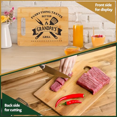 Tabla de cortar rectangular de bambú premium miniatura 4