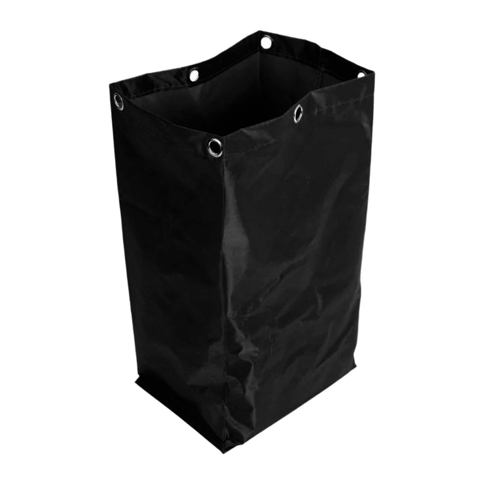 HEAVENGLOW Cleaning Cart Bag Commercial Janitor Carts Bag for Hotels Garbage Commercial Black-picture-31