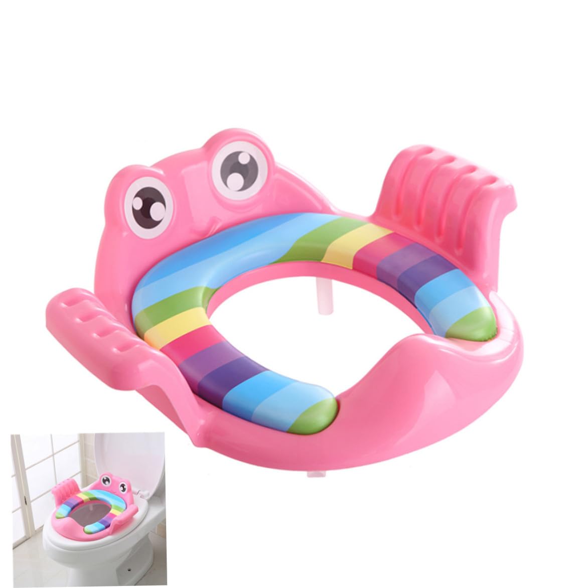 Sedile WC con bambino assistito Sedile WC per vasino con cuscino staccabile per ragazzi e ragazze