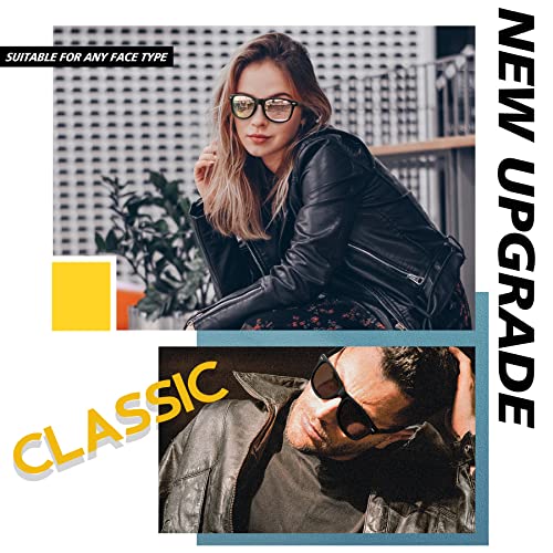 Image of Joopin Square Sunglasses Polarized UV400 Designer Sun Glasses Men Women | Oversized, Plastic Frame, Retro, Vintage, Unisex, Trendy Shades for Driving, Party, Fishing, Business, Costume