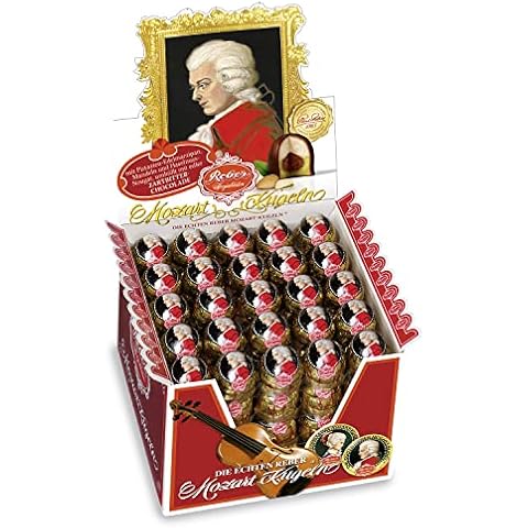 Reber Echte Reber Mozart-Kugeln, Pralinen aus Zartbitter-Schokolade Cover