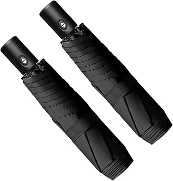 Automatic Travel Mini Umbrella, Compact Folding Small Pocket Umbrellas for Purse Wallet, UV Sun Rain Protection, Lightweight Portable Design Fits in Backpack for Women Men Kids