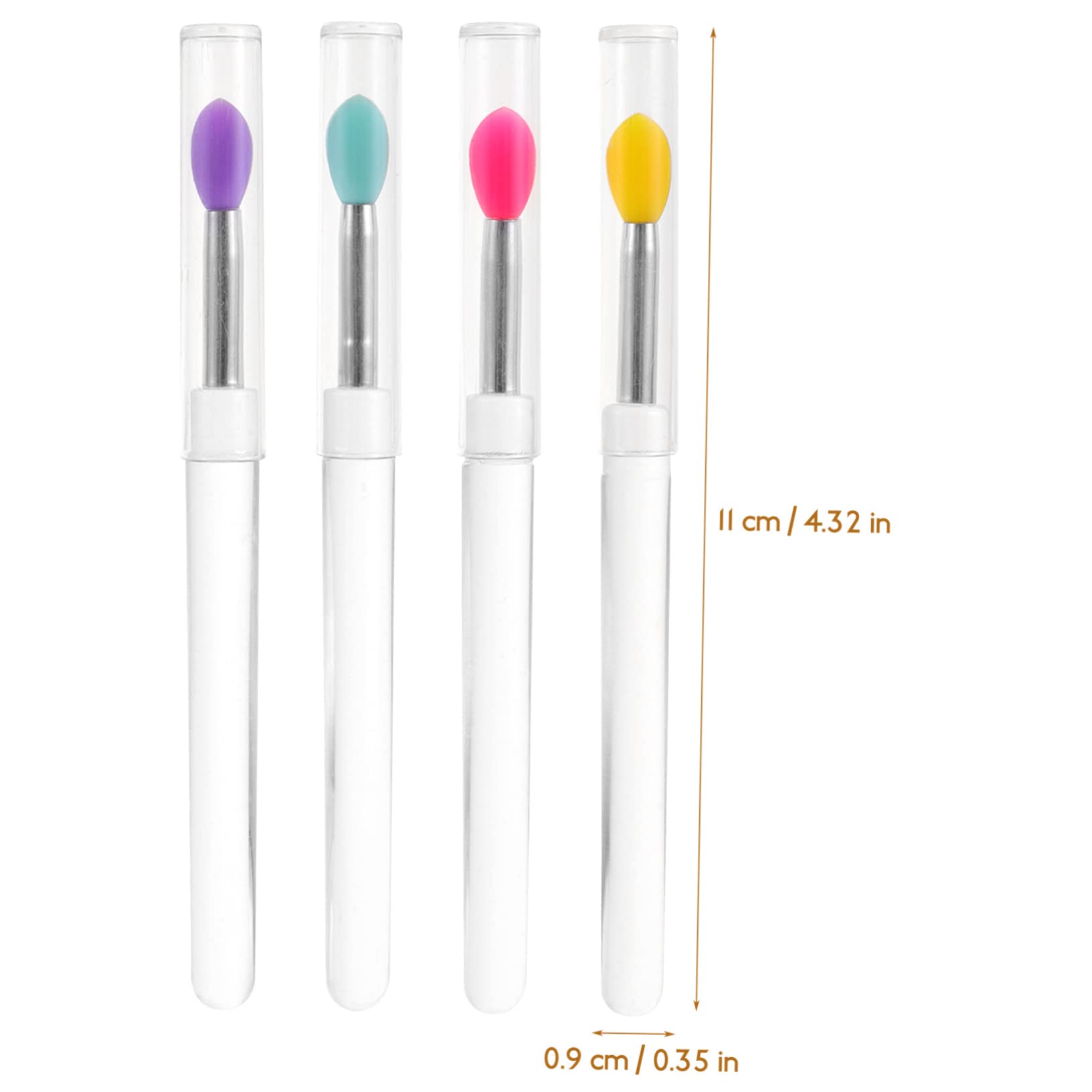 Ipetboom Micro Tipped Lip Brush 8pcs Makeup Brush Set Reusable Lipstick Applicators with Cover