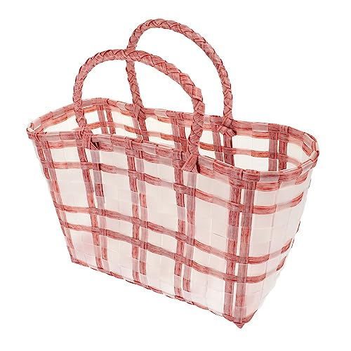 LIFKOME Straw Woven Handbag Capacity Portable Tote for Weddings Picnics Daily Use Lightweight Material Design present for Friends Family