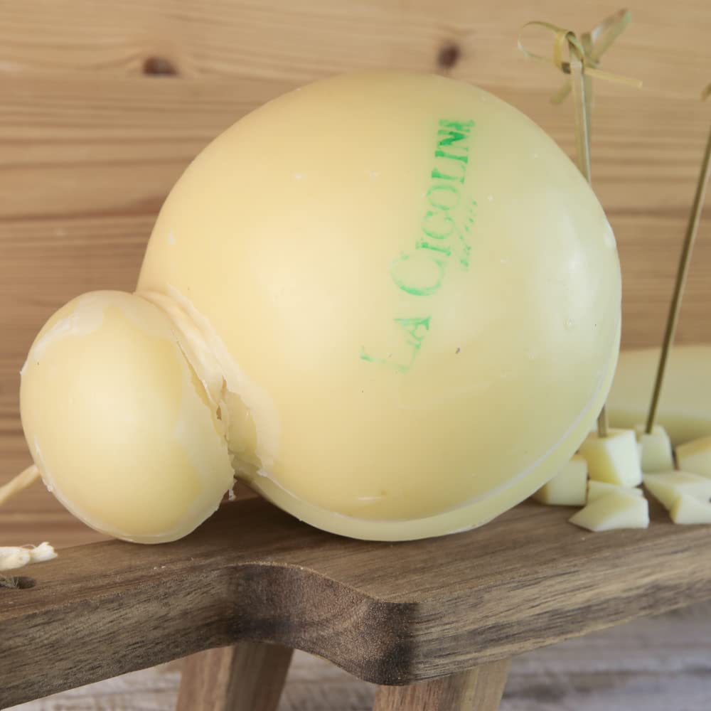 La Cigolina-Provolone Dolce Beta Caseina A2A2 800g e Grana Padano 1kg Riserva 24 mesi. Formaggi senza lattosio