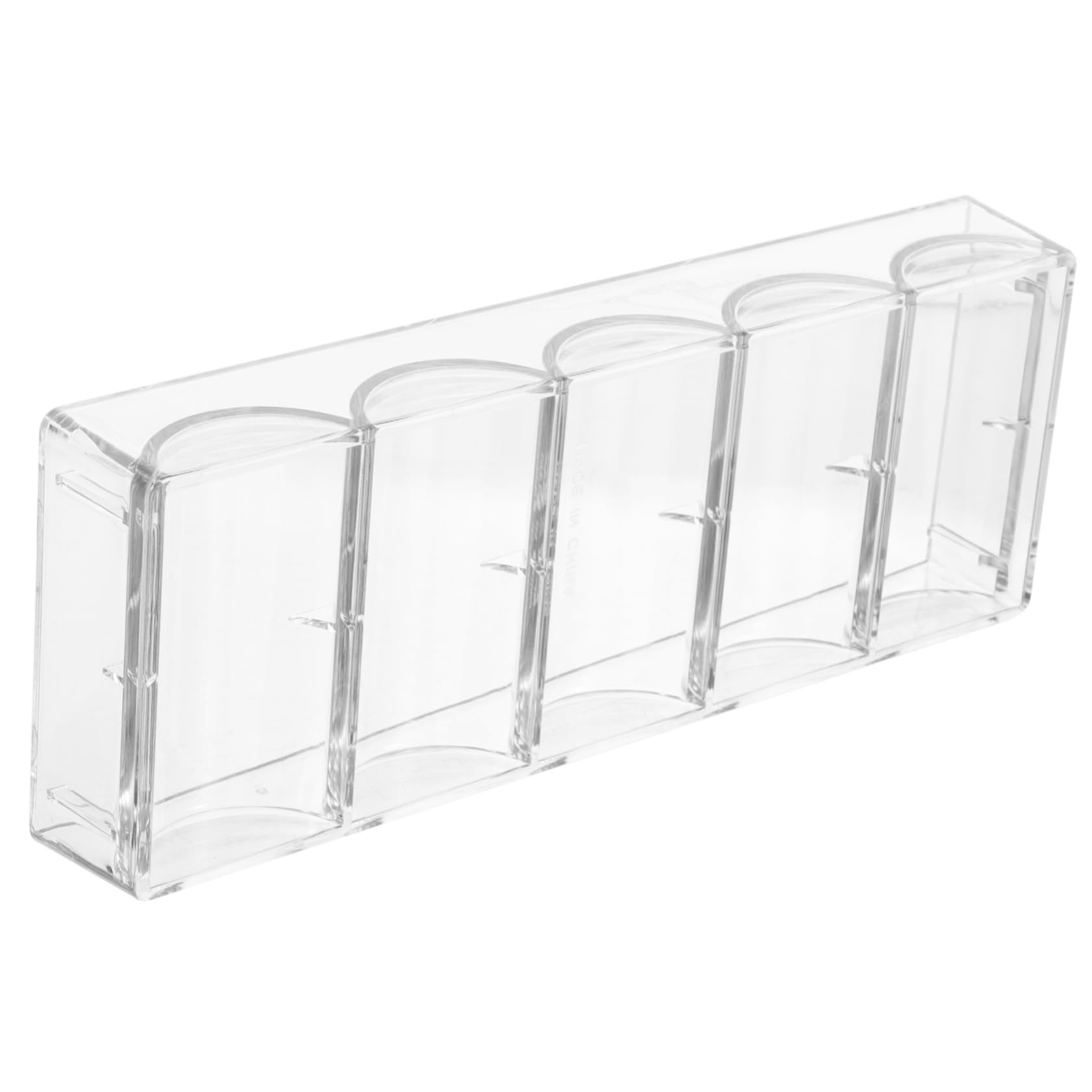 BRIGHTFUFU Portable Poker Chip Holder Storage Case with Compartments for Organized Game Supplies and Compact Poker Chip Tray for Easy Carrying