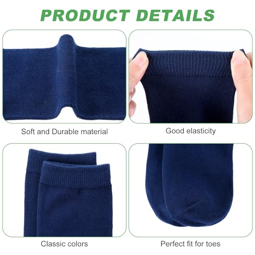 Lusofie 2 Pairs knee high socks for girls 8-12 Years Cotton School Uniform Socks Kids Boy Soft & Lightweight knee socks girls3