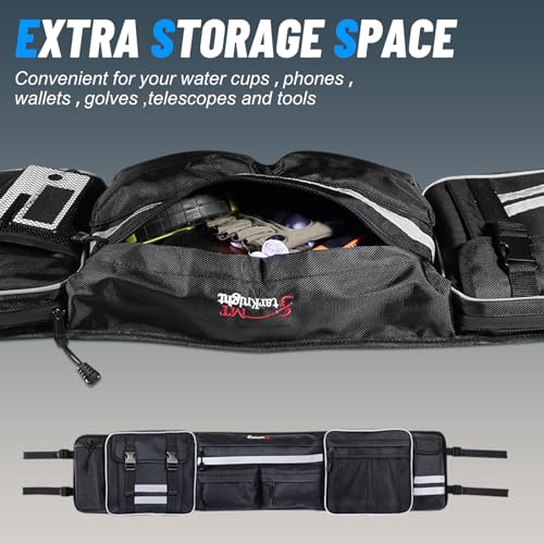 StarknightMT UTV Large Roll Cage Bag,Rear Roll Bar Overhead Storage Organizer Cargo Bags with Reflective Strip Compatible with Ranger RZR Pioneer Talon