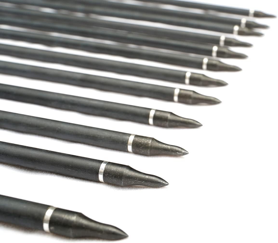 PMZ Archery 31" Mix Carbon Arrow 6pcs&12pcs for Hunting Recurve Bow