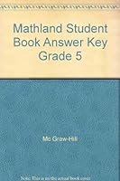 Mathland Student Book Answer Key Grade 5 0762213124 Book Cover