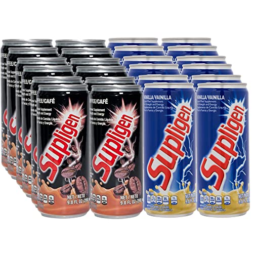 Supligen Vanilla Liquid Meal Supplement 9.87 Fl. Oz. (Pack Of 12) And Supligen Coffee Liquid Meal Supplement 9.87 Fl. Oz. (Pack Of 12) #TOP4